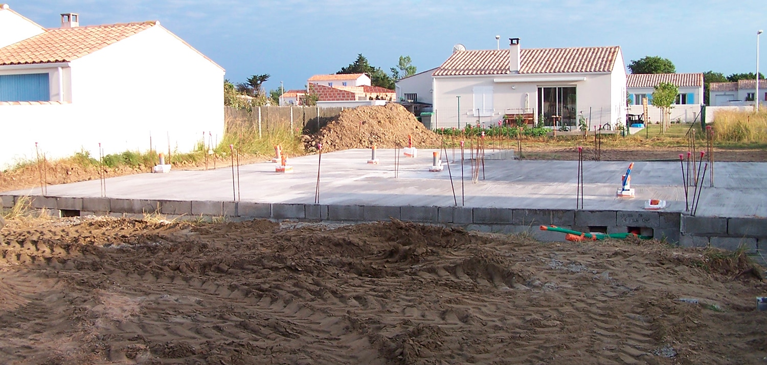 dallage construction maison oleron