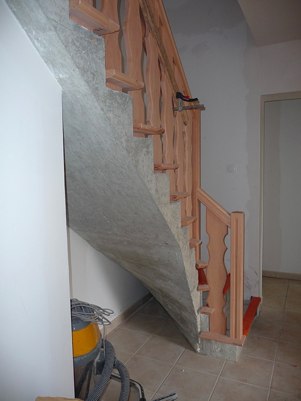 escalier beton maison oleron
